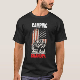 Mens Camping Opa Camper Karawane Camping 7 T-Shirt