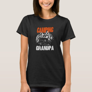 Mens Camping Opa Camper Karawane Camping 9 T-Shirt