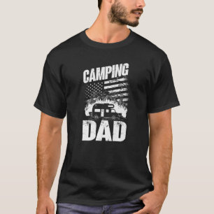Mens Camping Vater Camper Caravan Camping 15 T-Shirt