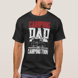 Mens Camping Vater on Tour Campo Caravan Camping T-Shirt