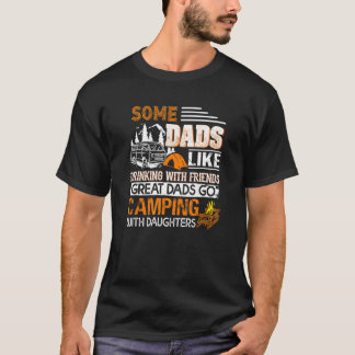 Mens Camping Vater Papa Papa Papa Große Vater Camp T-Shirt
