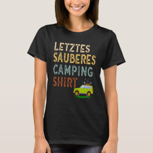 Mens Camping Wohnmobil letzte saubere Camping T-Shirt