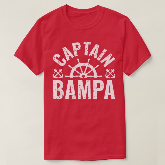 Mens Captain Bampa Boat Owner Lake Bootspater' T-Shirt (Design vorne)