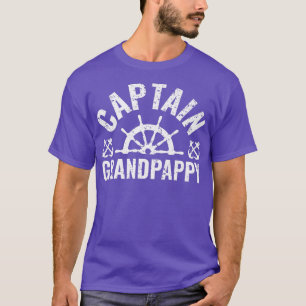 Mens Captain Grandpappy Boat Owner Lake Boating Fa T-Shirt