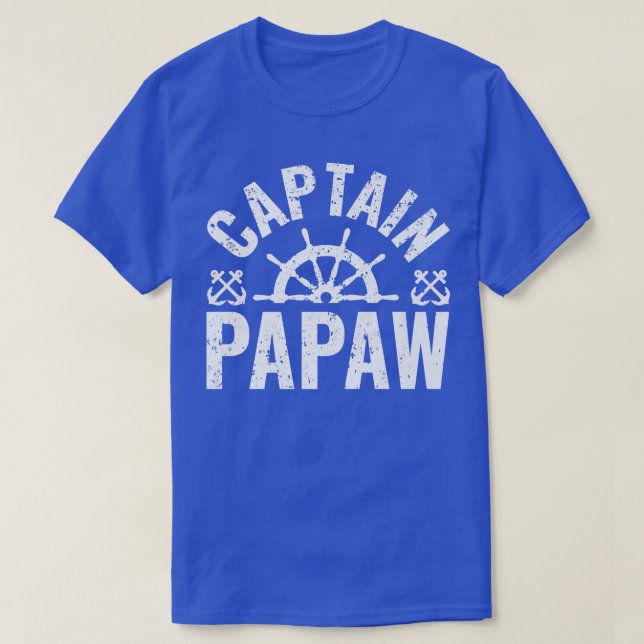 Mens Captain Papaw Boat Owner Lake Boating Father' T-Shirt (Design vorne)