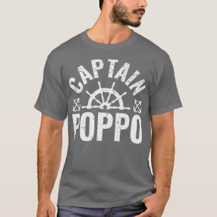 Mens Captain Poppo Boat Owner Lake Bootspater' T-Shirt