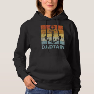 Mens Captain Vater Man Myth Daddy Vatertag Boot Hoodie