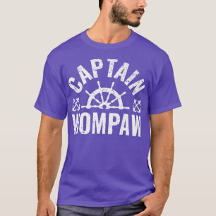 Mens Captain Wompaw Boat Owner Lake BootVater T-Shirt