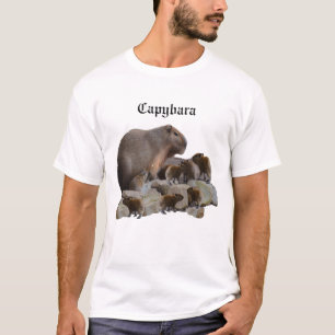 Mens Capybara Mummy mit ihrem Shirt für Babys
