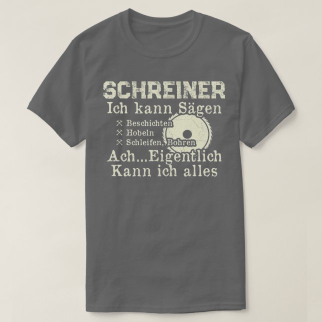 Mens Carpenters Woodworm Hobby Handwerker Möbel T-Shirt (Design vorne)