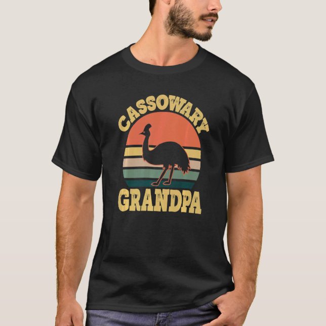 Mens Cassowary Grandpa Niedlich Cassowary Party T-Shirt (Vorderseite)