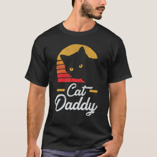 Mens Cat Daddy Vintag Style Cat Retro gestört T-Shirt