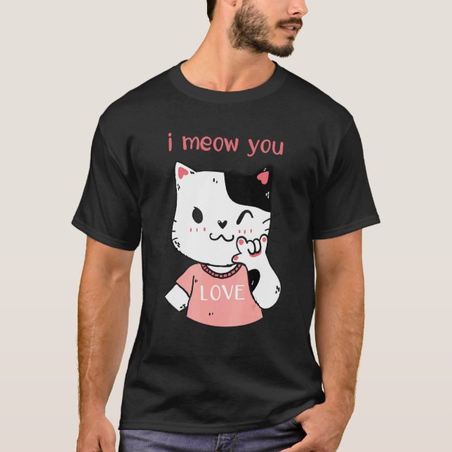 Mens Cat mit mir Meyer T-Shirt (Vorderseite)