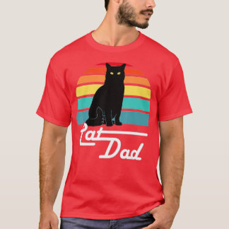 Mens Cat Vater - Vintages Cat Lover Geschenk für K T-Shirt