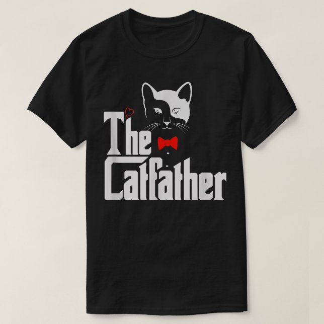 Mens Catvater, lustiger Cat Vater Lover Geschenk  T-Shirt (Design vorne)