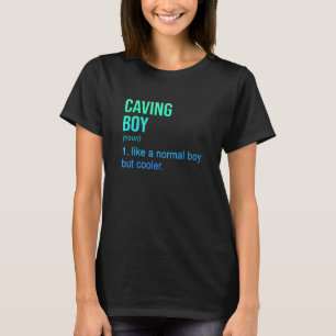 Mens Caving Boy Graphic Spelunking Spelology Potho T-Shirt