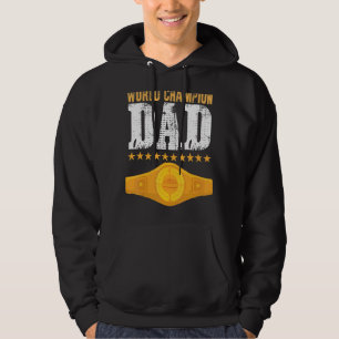 Mens Champion Belt Vatertag von Kindern Vater Hoodie