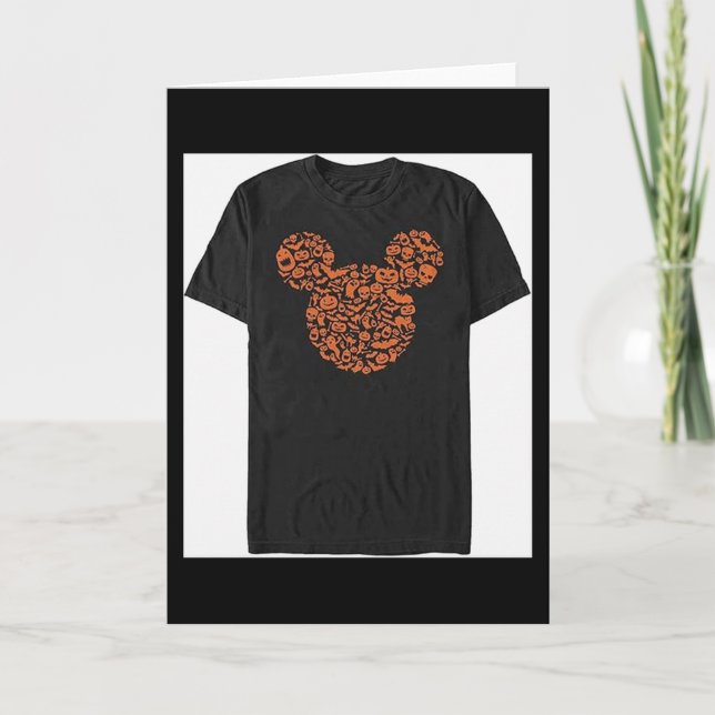 Mens Characters Mouse Ears Halloween Icons  Karte (Vorderseite)