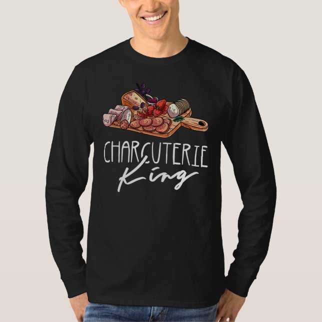 Mens Charcuterie King, der seinen und seinen Charc T-Shirt (Vorderseite)