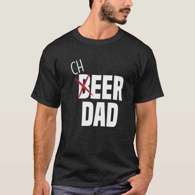Mens Cheer Dad Cheerleading Dad Beer  Cheerleader  T-Shirt (Vorderseite)