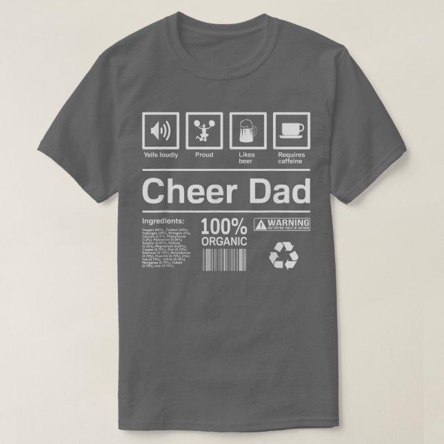 Mens Cheer Dad Funny Cheer Dad s  T-Shirt (Design vorne)