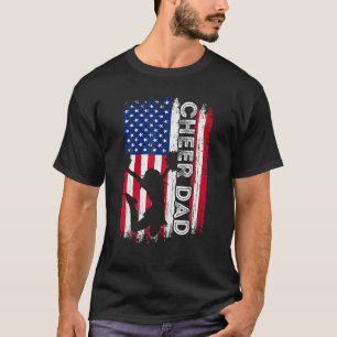 Mens Cheer Vater Vintag amerikanischer Flaggenvate T-Shirt