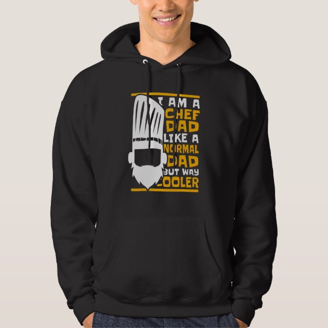 Mens Chef Dad Way Cooler Chef De Cuisine Hoodie (Vorderseite)