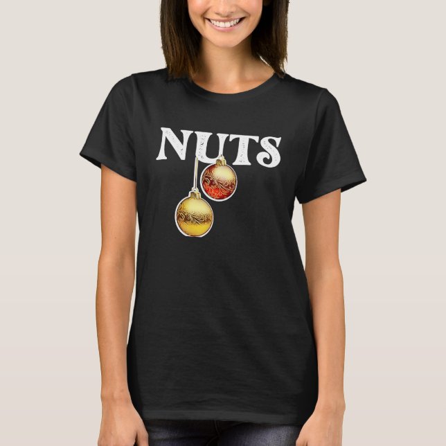 Mens Chest Nuts Matching Chestnuts Christmas Coupl T-Shirt (Vorderseite)