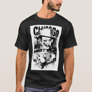 Mens Chicago Black T - Shirt. T-Shirt