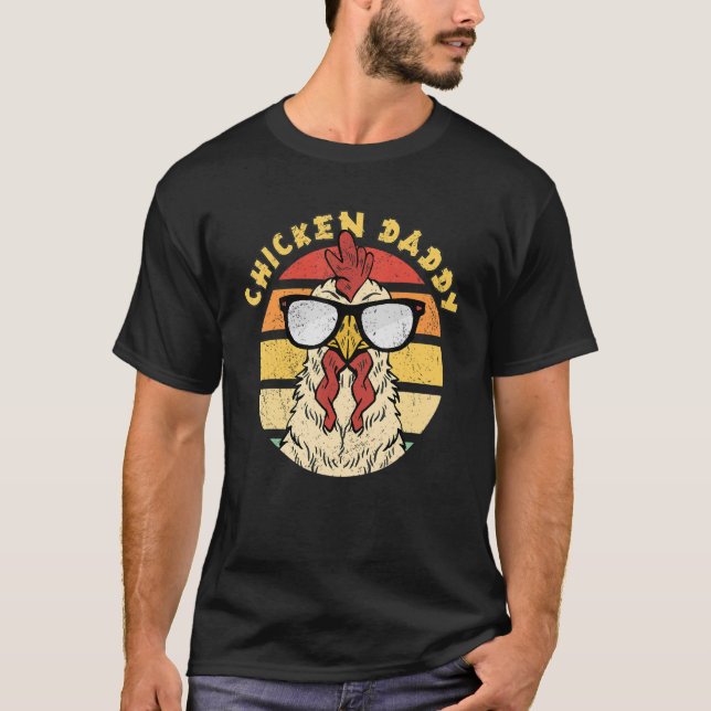 Mens Chicken Daddy Chickens T-Shirt (Vorderseite)