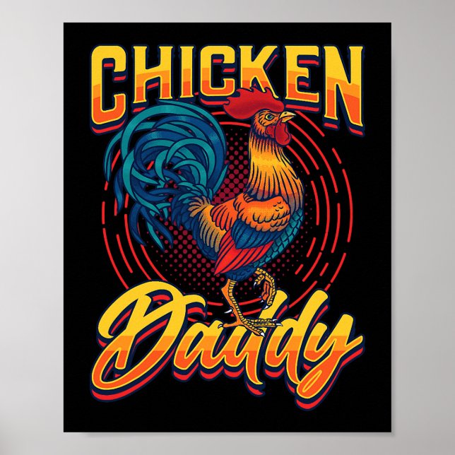 Mens Chicken Daddy Poster (Vorne)