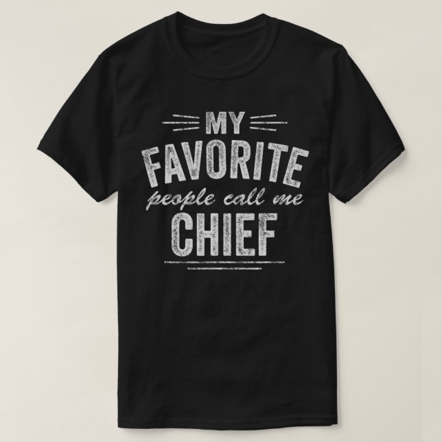 Mens Chief Großvater Mein Lieblingsvater  T-Shirt (Design vorne)