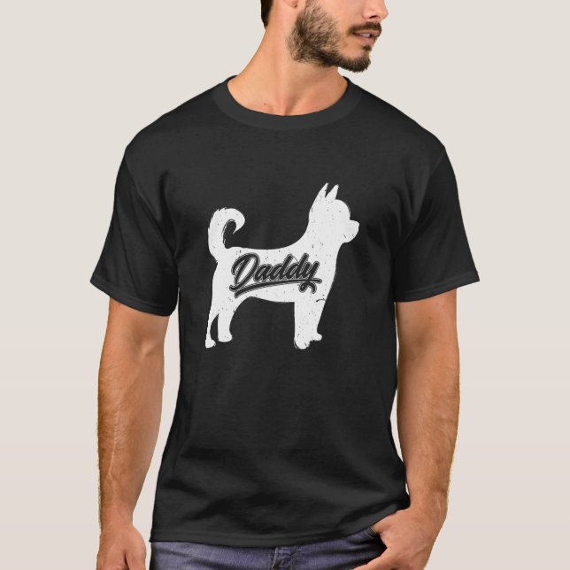 Mens Chihuahua Daddy T-Shirt (Vorderseite)