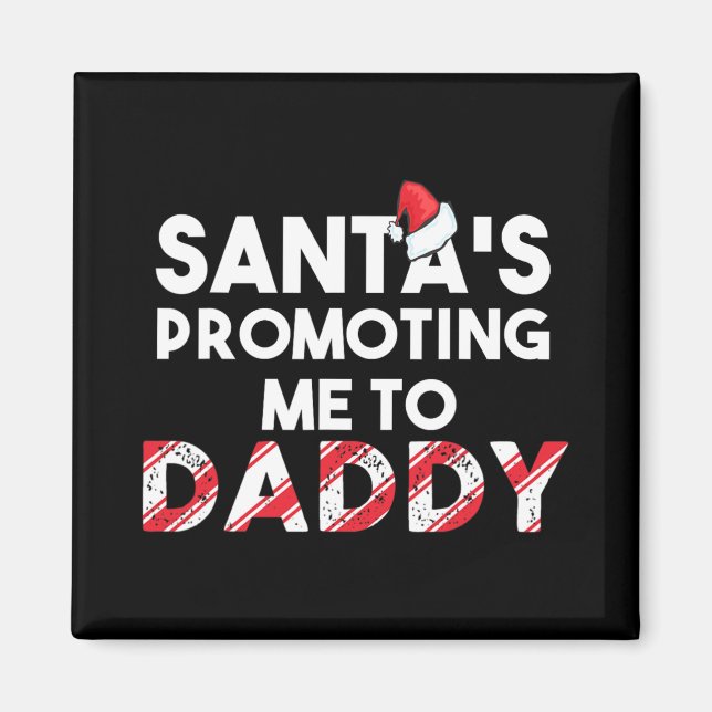 Mens Christmas Pregnancy Announcement - New Dad Gi Magnet (Vorne)