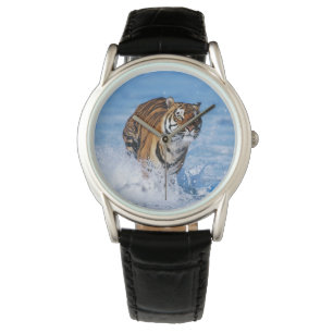 Mens Classic Watch/Wildlife Tiger Armbanduhr