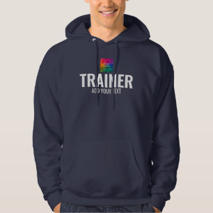 Mens Coach Trainer Navy Blue Hoodie