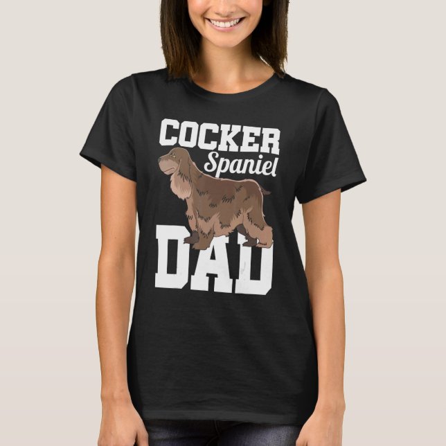 Mens Cocker Spanischer Vater Dog Süße Tier Pet Coc T-Shirt (Vorderseite)