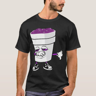 Mens Codein Cough Sirup Dabbing Double Cup Sizzur T-Shirt