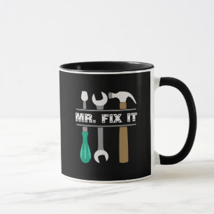 Mens Coffee Tasse Mr. Fix It Tools