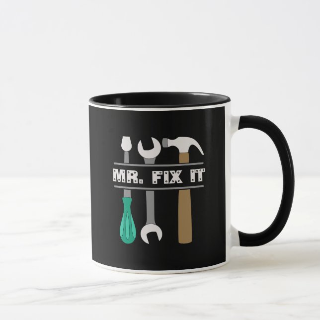 Mens Coffee Tasse Mr. Fix It Tools (Rechts)