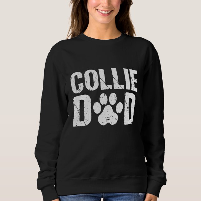 Mens Collie Dad Border Collie Dog Dad Sweatshirt (Vorderseite)