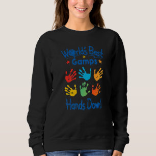 Mens Colorful Little Hands Worldu2019s Best Gamps Sweatshirt