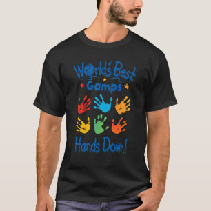 Mens Colorful Little Hands Worldu2019s Best Gamps T-Shirt