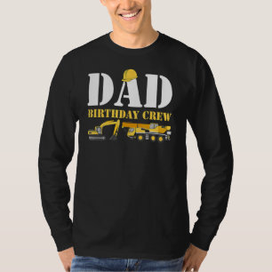 Mens Construction Birthday Party Cool Builder Vate T-Shirt