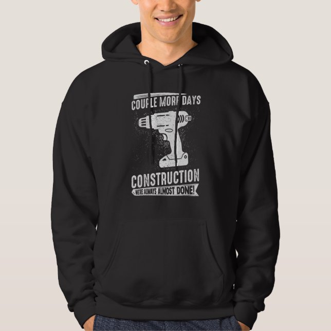 Mens Construction construction site construction w Hoodie (Vorderseite)