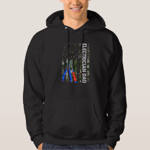 Mens Cool American Flag Camouflage Electric Vater Hoodie