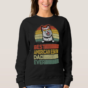 Mens Cool Best American Eskimo Vater Ever Father Sweatshirt