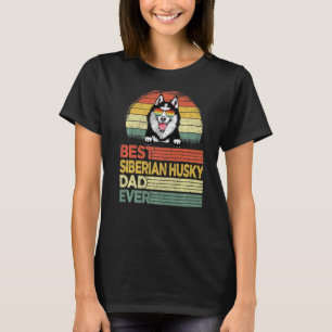 Mens Cool Best Sibirien Husky Vater je Vater D T-Shirt