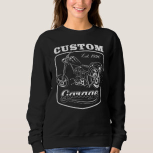 Mens Cool Biker für Motorradfahrer Chopper Custom Sweatshirt