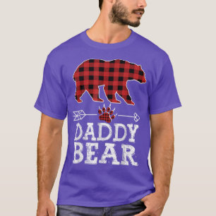 Mens Cool Dark Red Pleid Xmas Vater Pajama Family T-Shirt